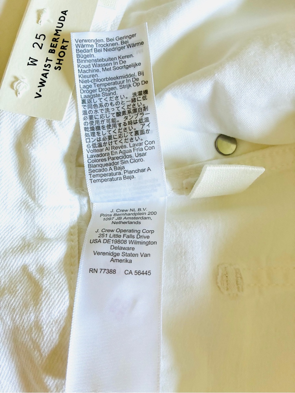 Madewell Women’s White The V-Waist Bermuda Short.25.NWT. - Picture 16 of 16